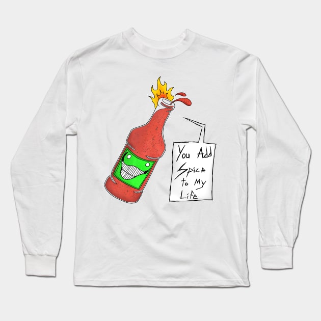 Hot Sauce Long Sleeve T-Shirt by TheDoodleDream